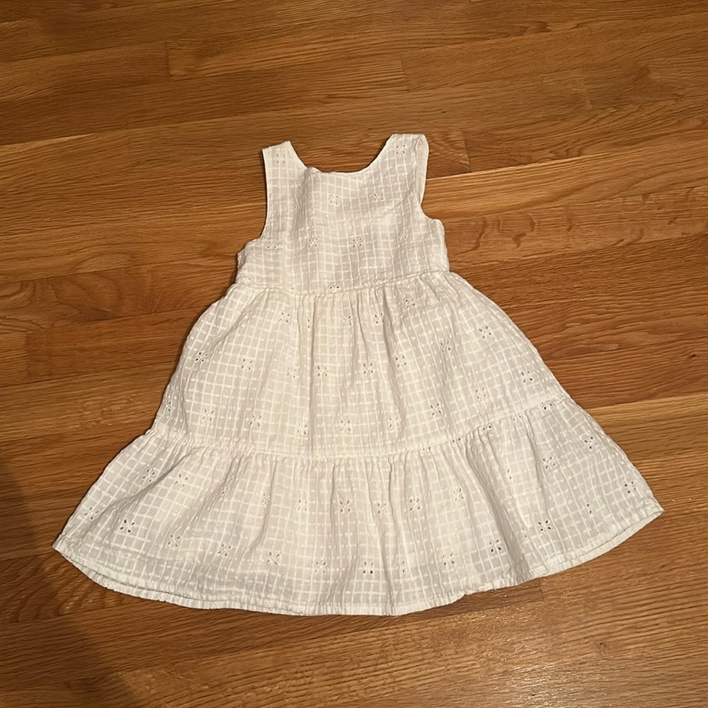 Cat and Jack White Eyelet Dress - 3T